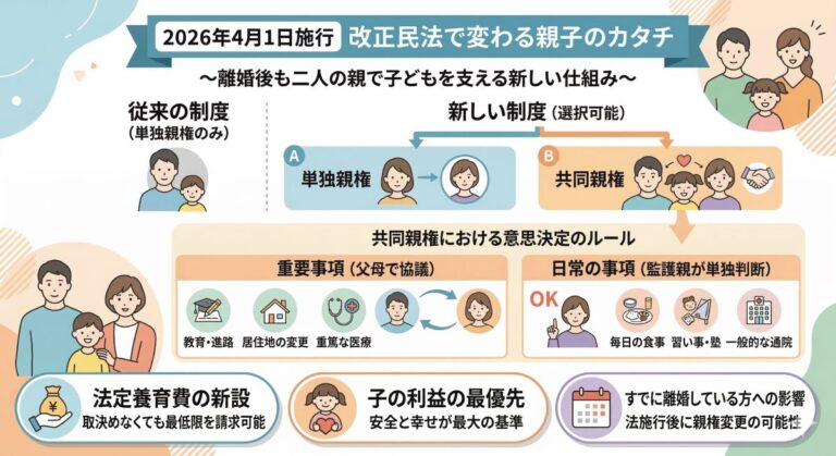 ㉛　2026年4月1日施行。離婚後の共同親権とは？｜【離婚と子ども】藤沢市の行政書士